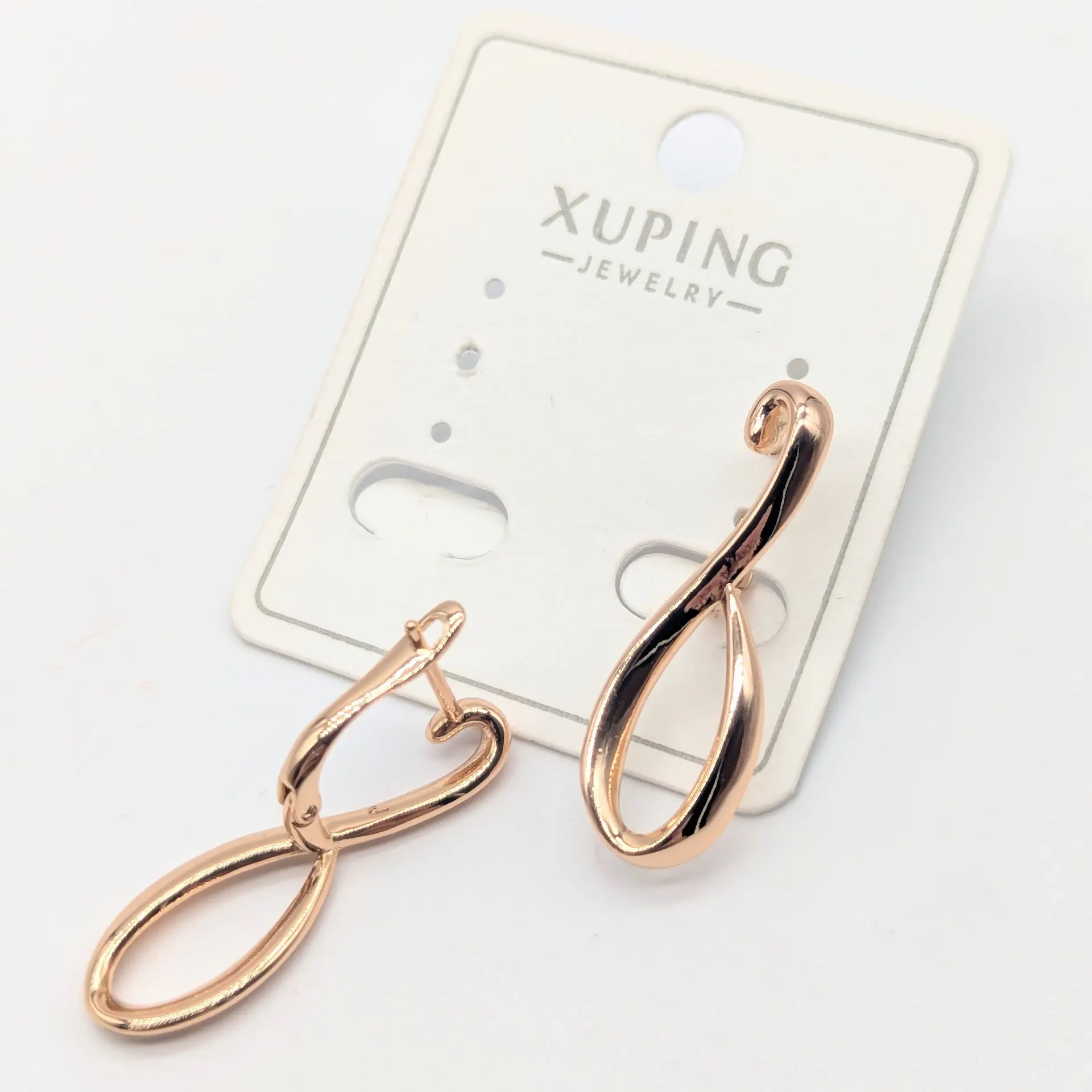 Серьги Xuping 18к «Изящная Капля», 1*3 см