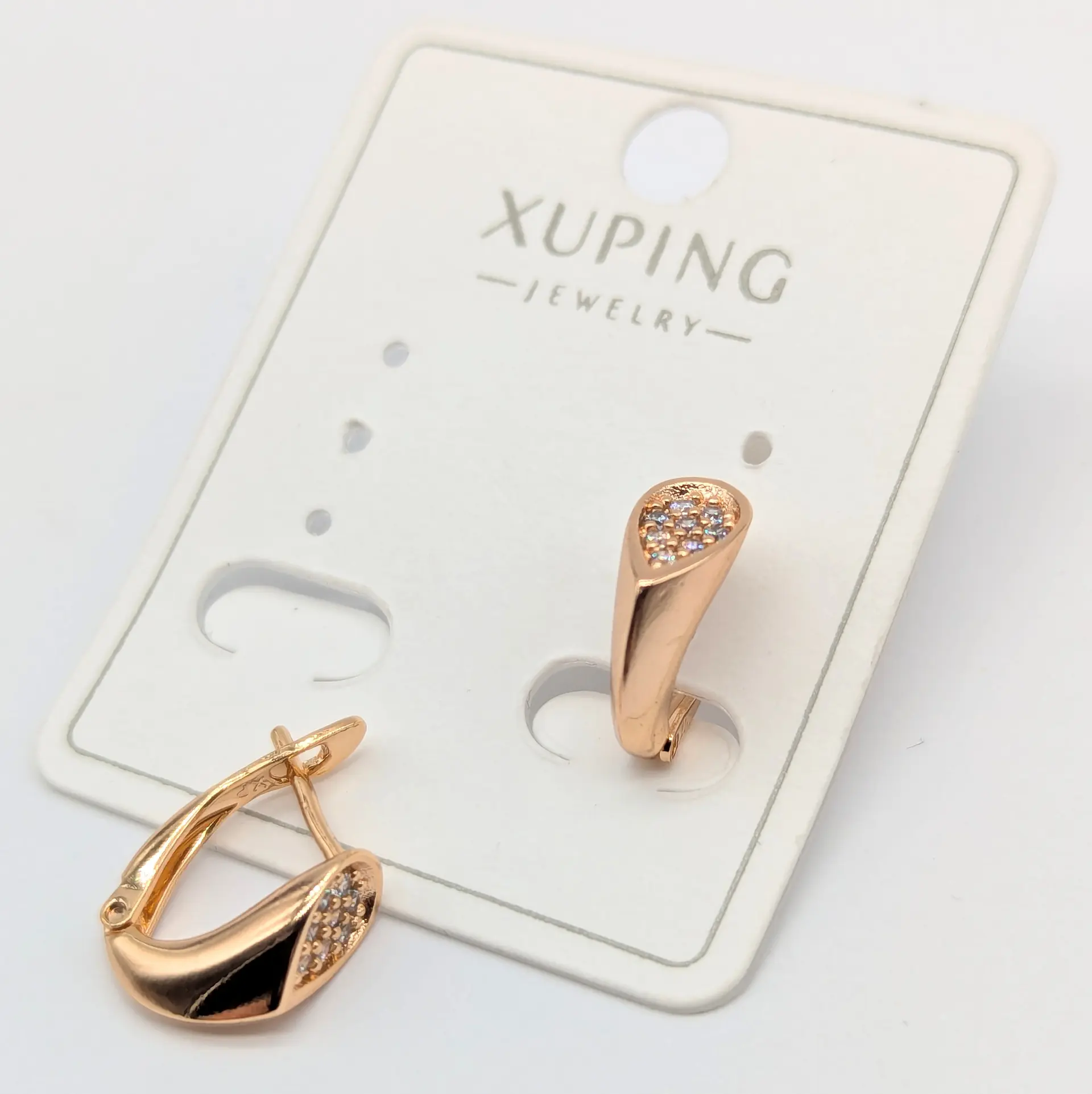 Серьги Xuping 18к «Капля сияния Лавелия», 0.5*1.2 см