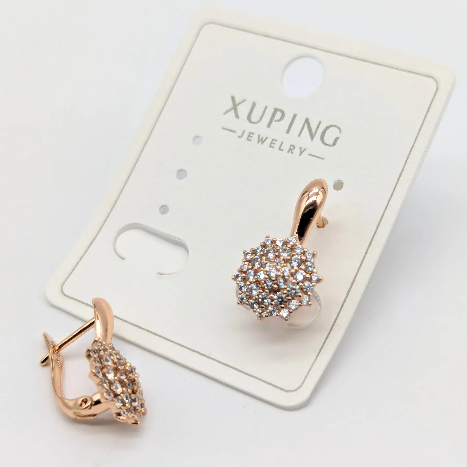 Сережки Xuping 18к «Сяйво Сфери Голд», 1*1.8 см