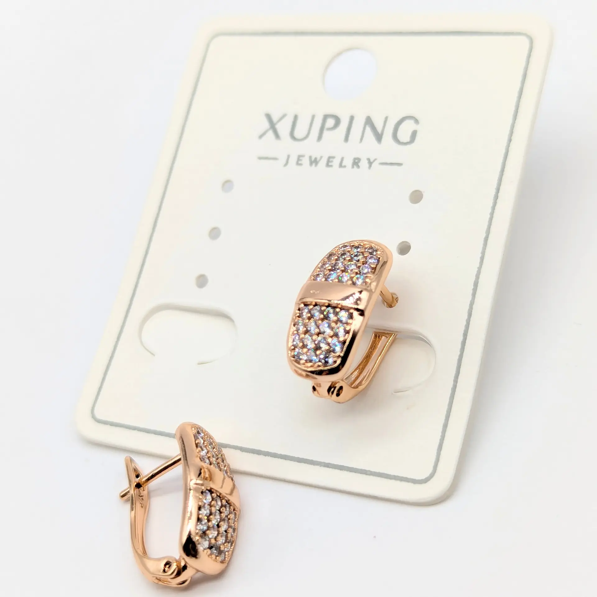 Серьги Xuping 18к «Блеск Мозаики», 0.7*1.4 см