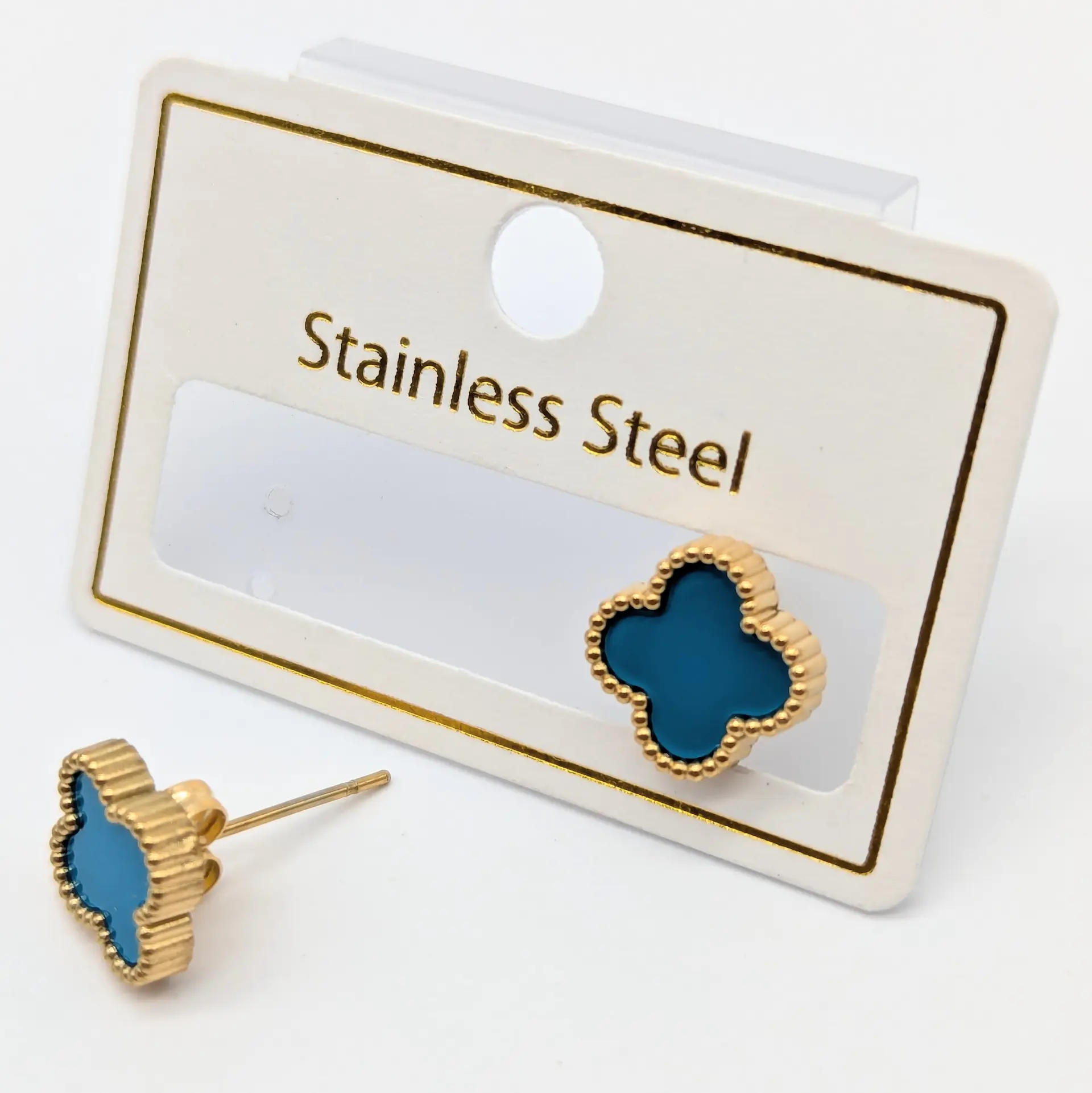 Сережки Stainless Steel ЛЗ «Блакитна Аріель», 1.1 см