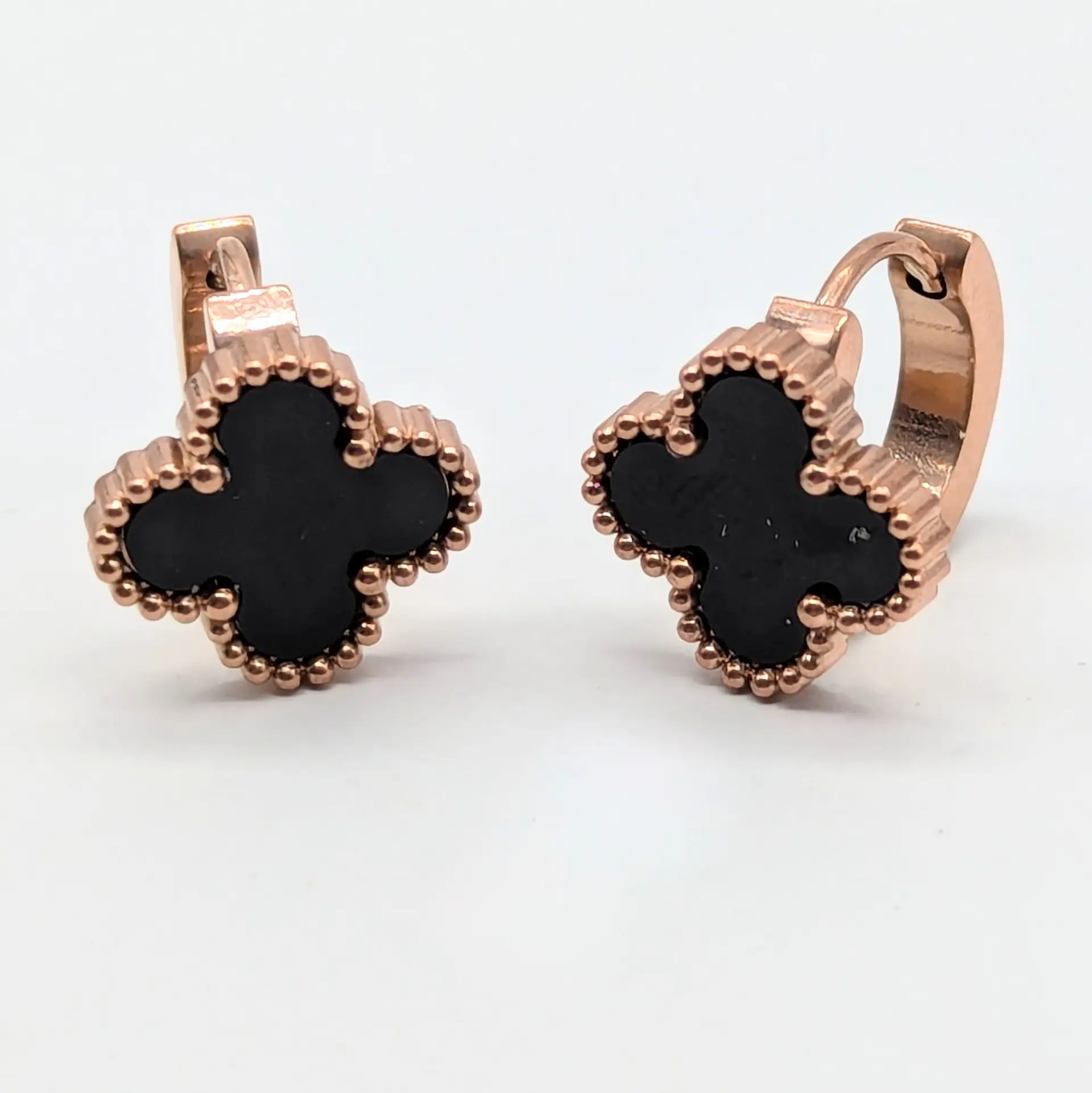 Сережки Stainless Steel РЗ «Нуар Віва», 1.3 см