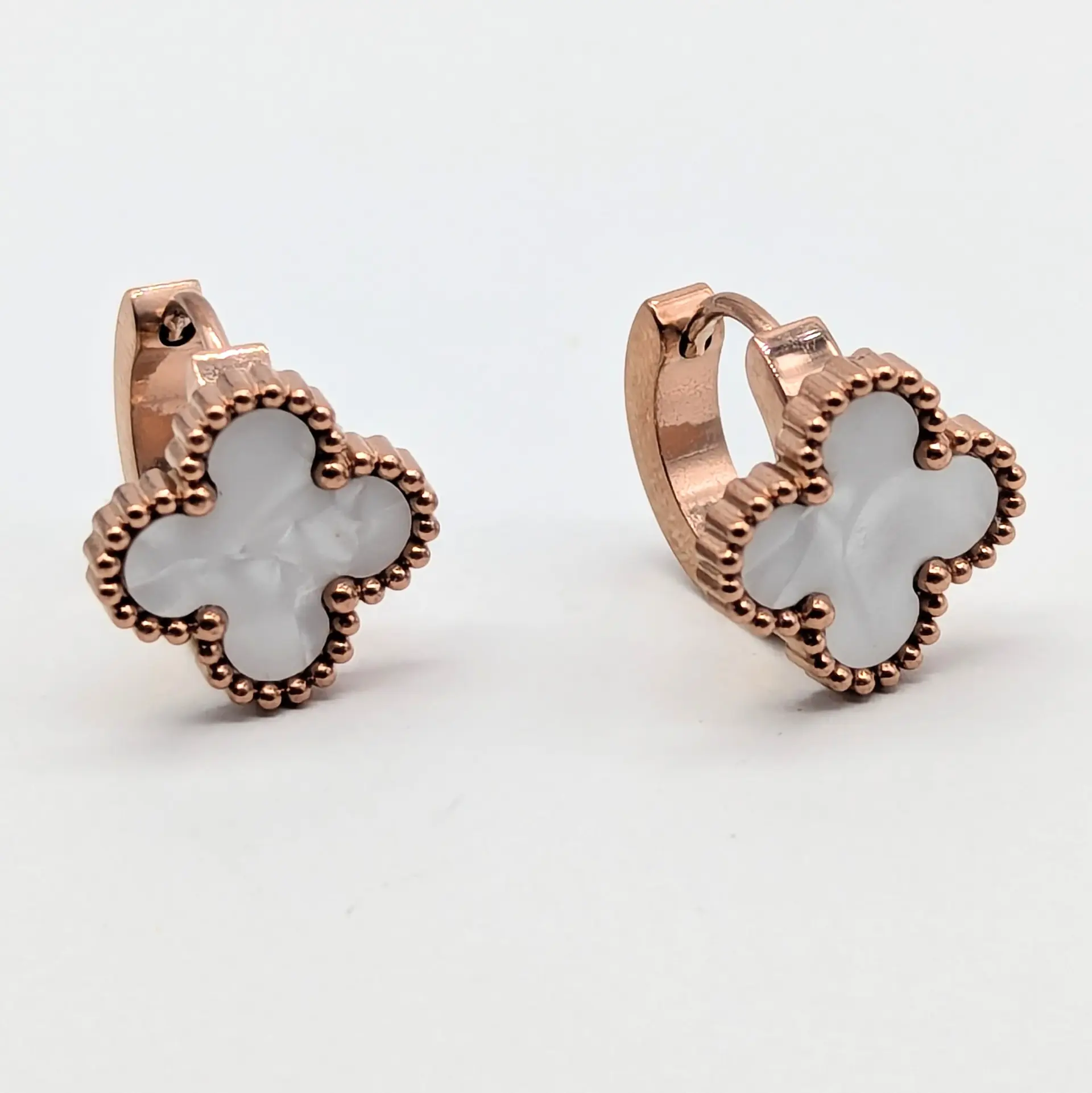 Сережки Stainless Steel РЗ «Перлинна Віола», 1.3 см
