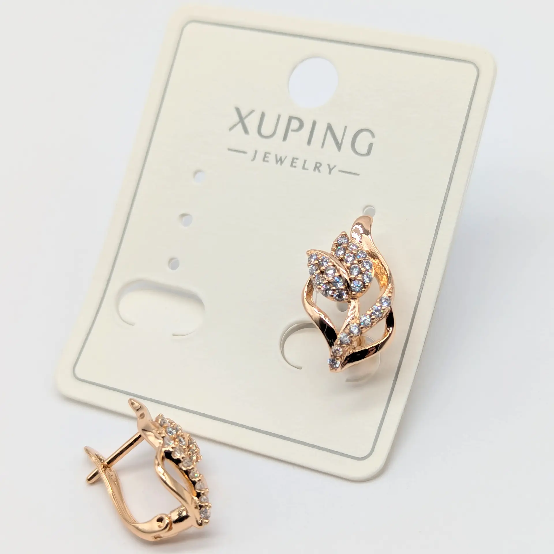 Серьги Xuping 18к «Золотая Тюльпания», 0.9*1.6 см