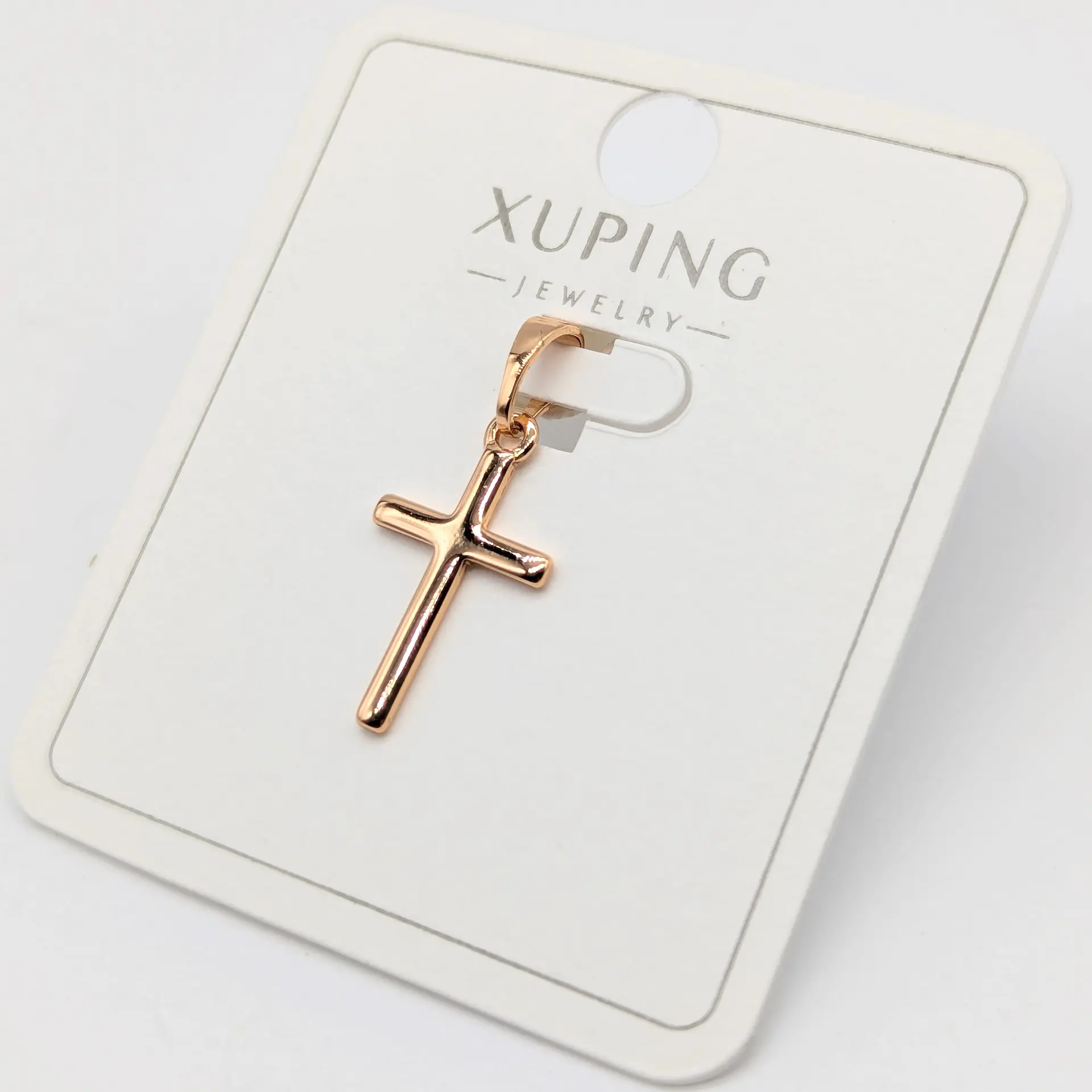Кулон Xuping 18к «Промінь Віри», 1.1*1.8 см